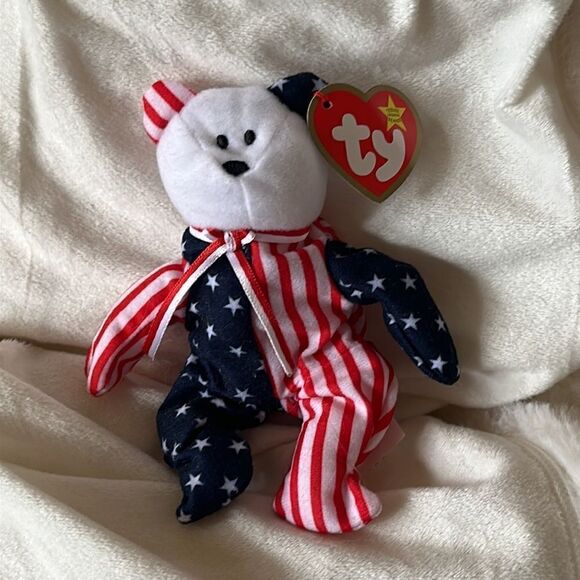 Ty Teenie Beanie Baby “Spangle the Bear” - Picture 3 of 5